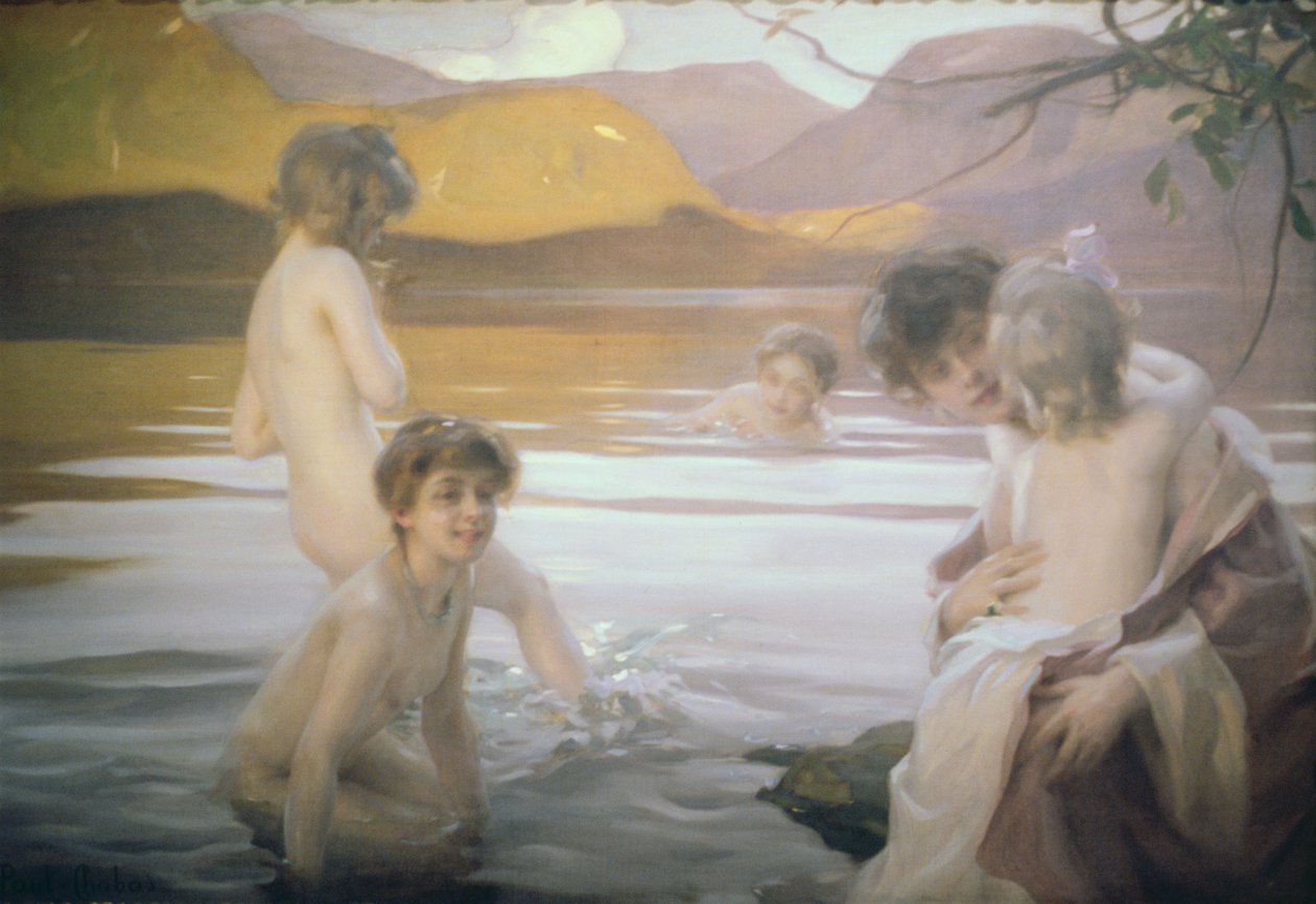 Det första badet av Paul Emile Chabas