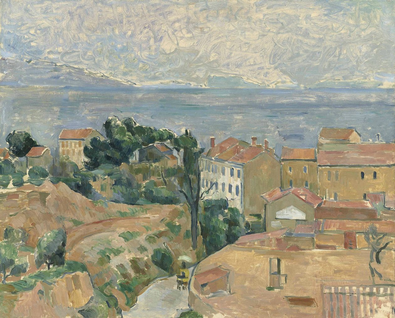 Blick auf LEstaque (Gegend bei Marseille) av Paul Cézanne