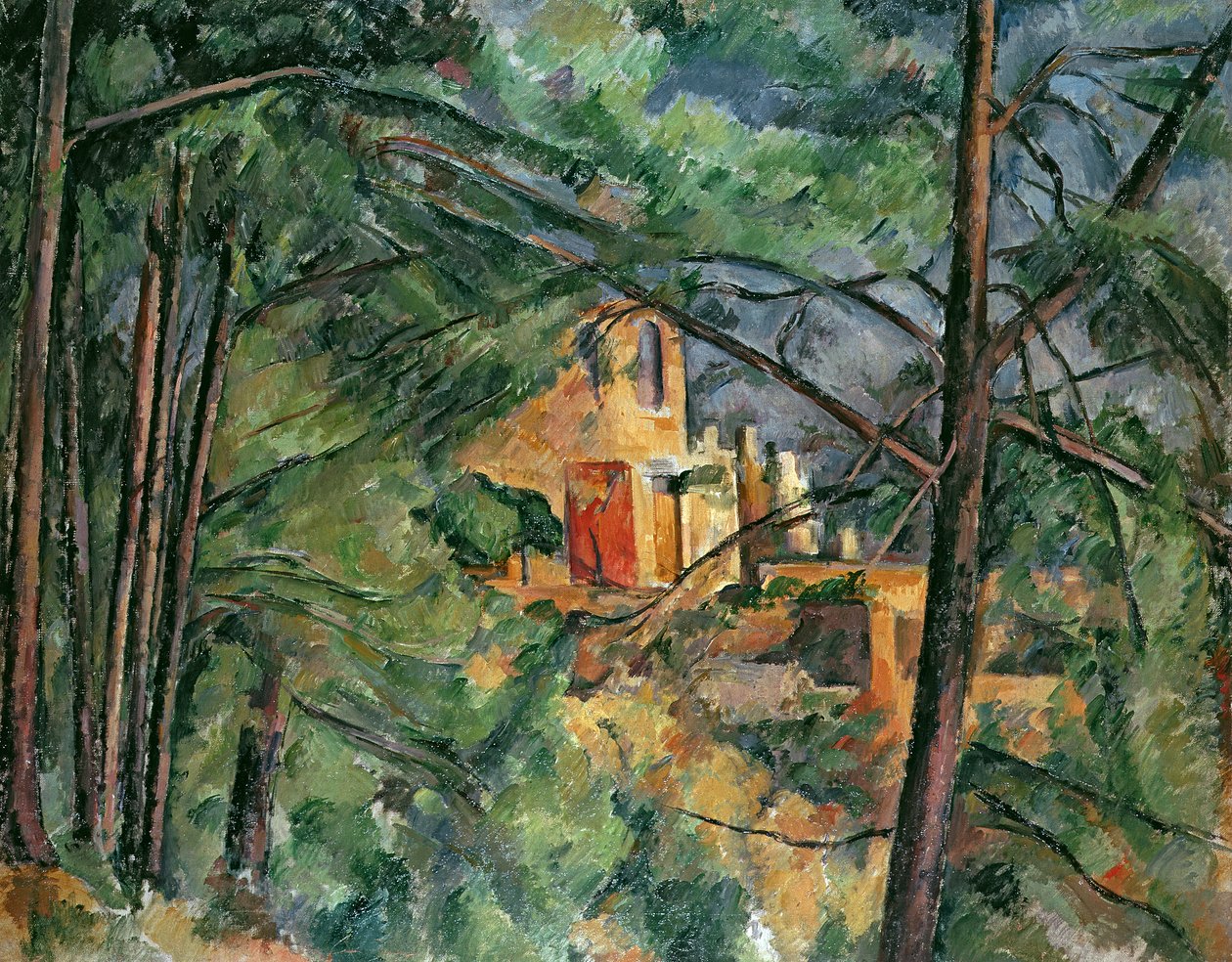 Chateau Noir, ca 1904 av Paul Cézanne