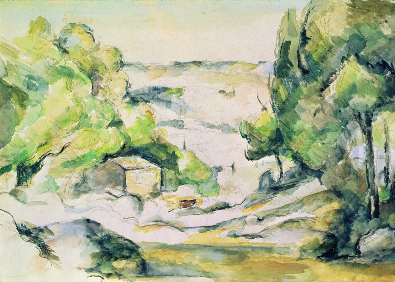 Landsbygden i Provence av Paul Cézanne