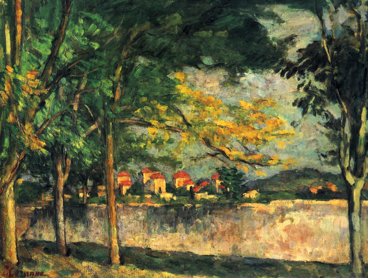Die Straße  av Paul Cézanne
