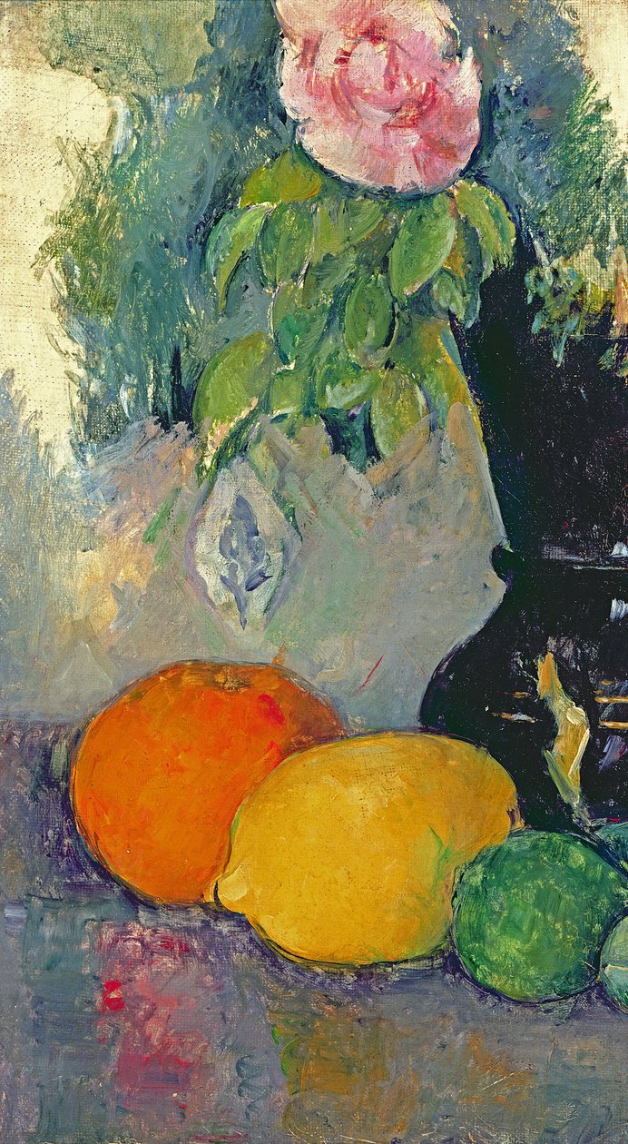 Blomster og frugter, c.1880 (se også 287552)swed av Paul Cézanne