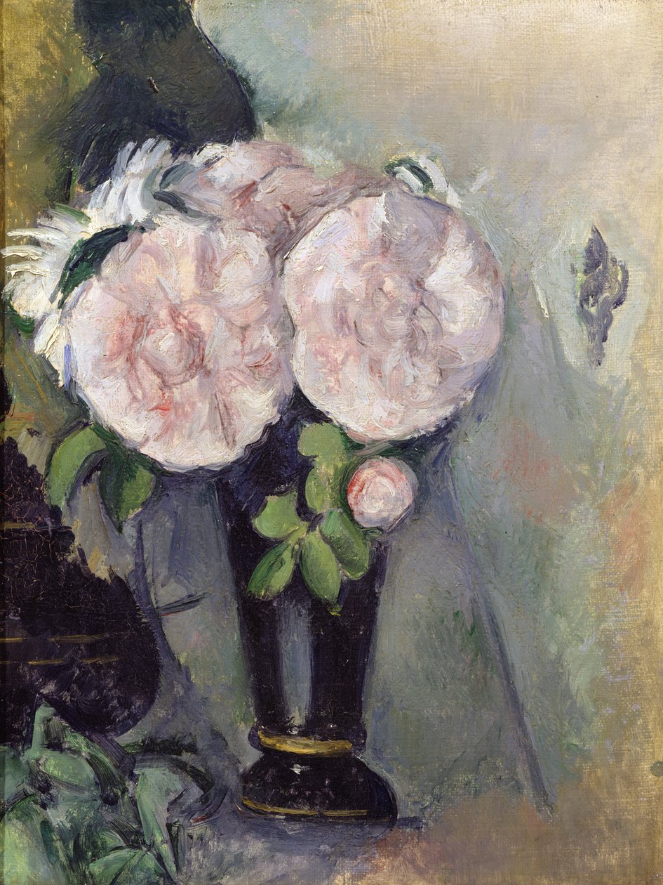 Blommor i en blå vas, c.1886 av Paul Cézanne