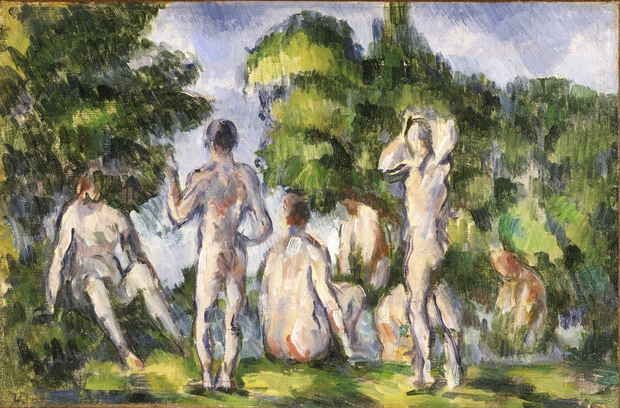 Grupp av badande av Paul Cézanne