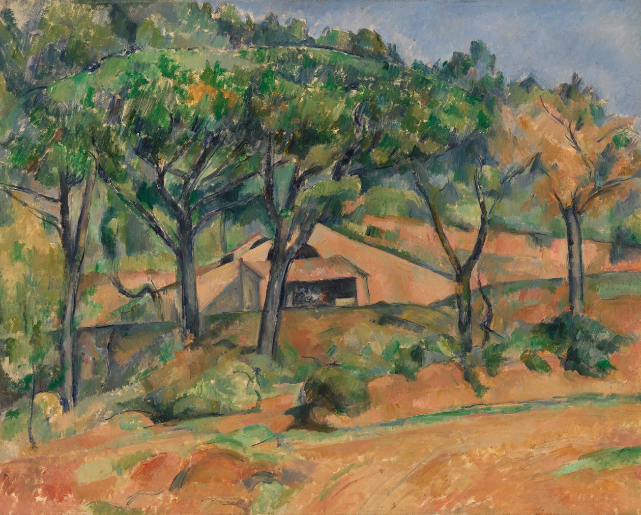 Hus i Provence, ca 1890 av Paul Cézanne
