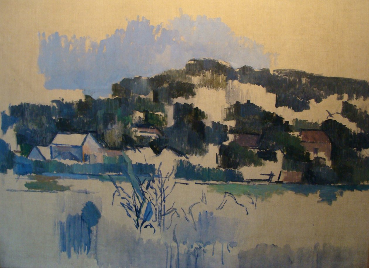 Houses on the Hill av Paul Cézanne