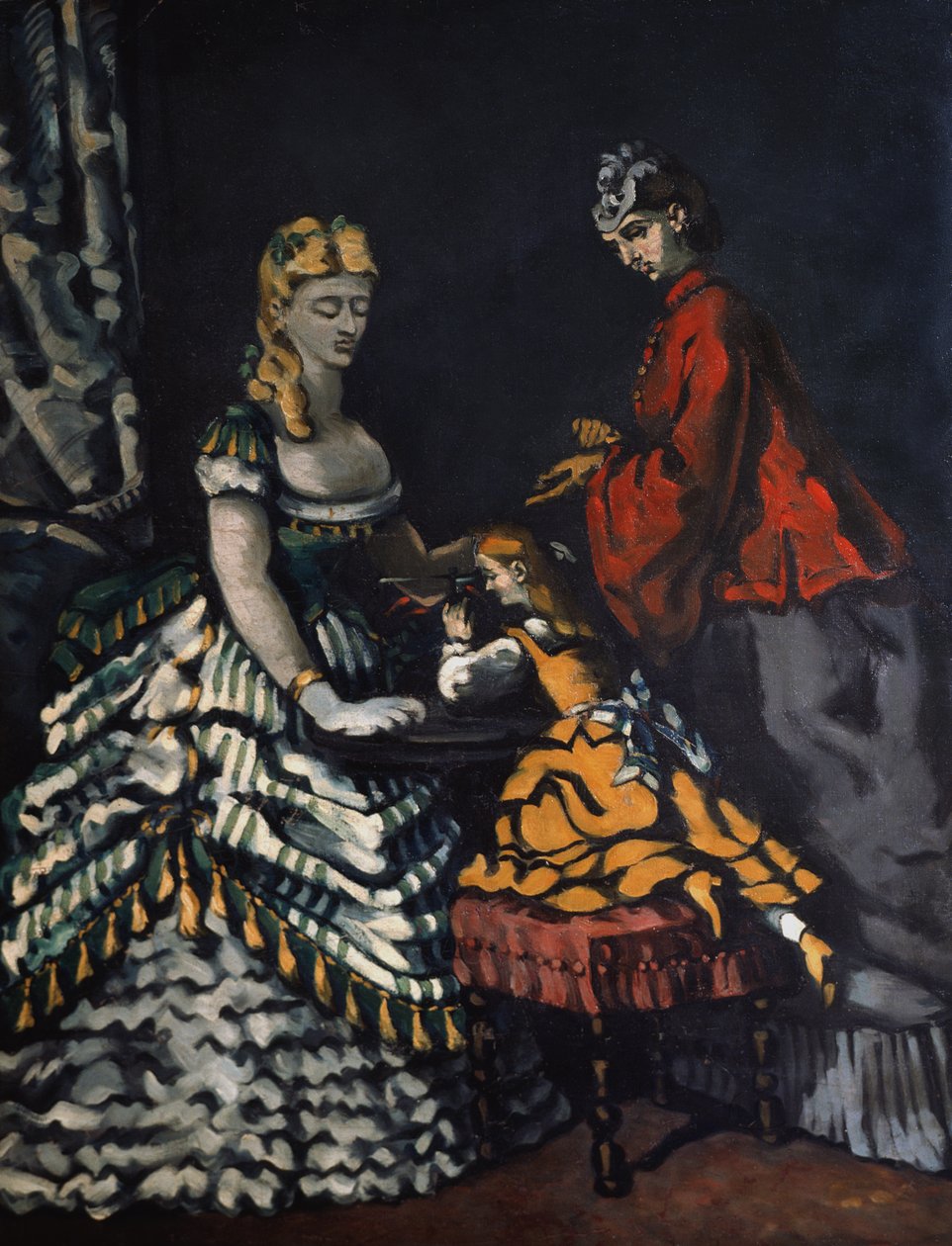 Interiör scen av Paul Cézanne