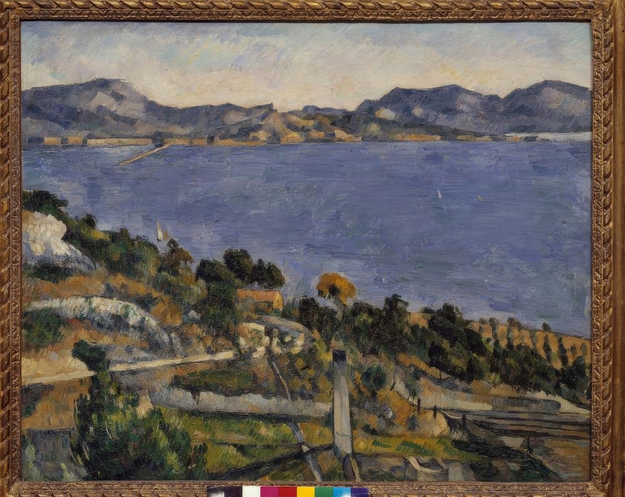 L’Estaque, utsikt över Marseillebukten av Paul Cézanne