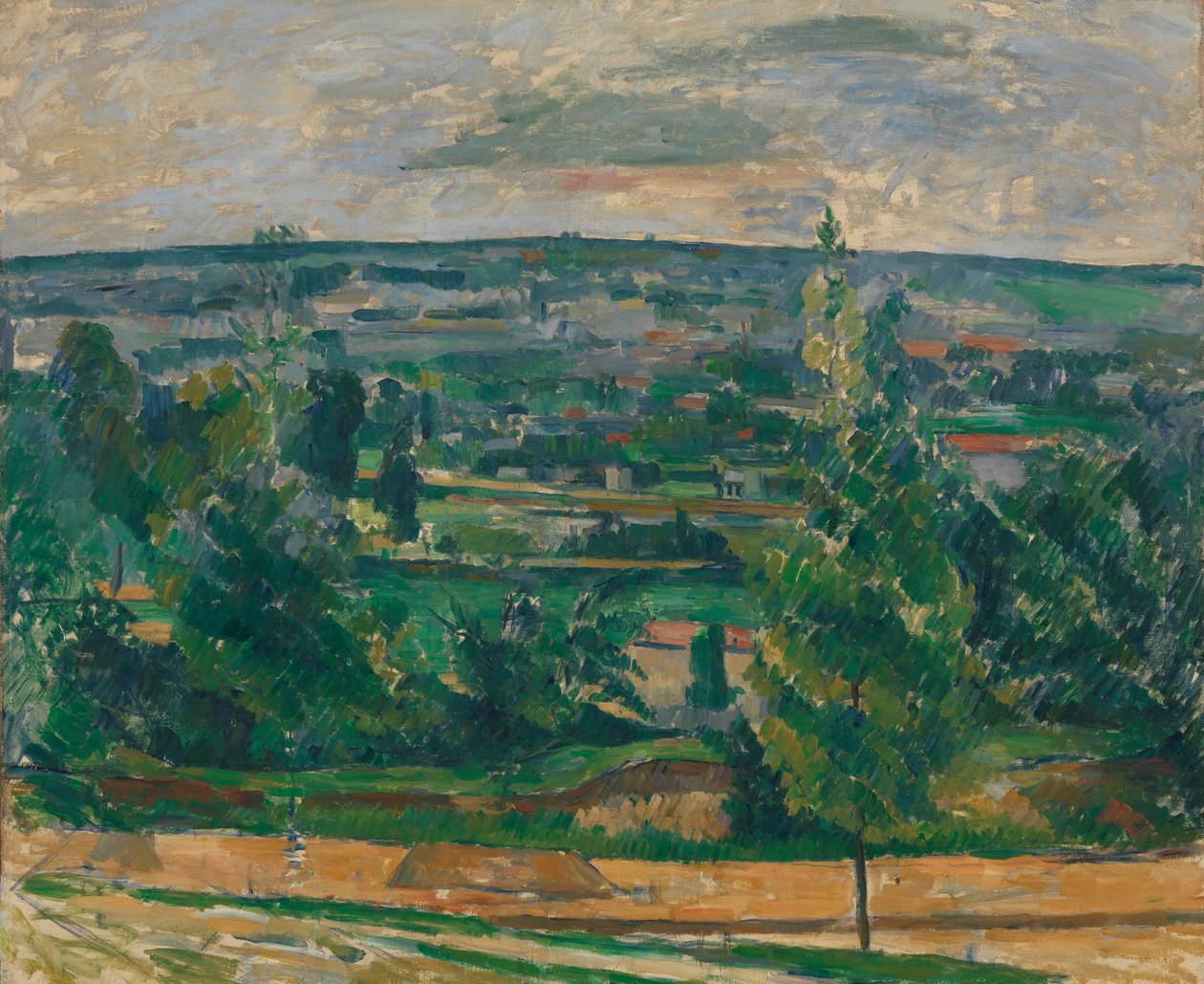 Landskap från Jas de Bouffan av Paul Cézanne