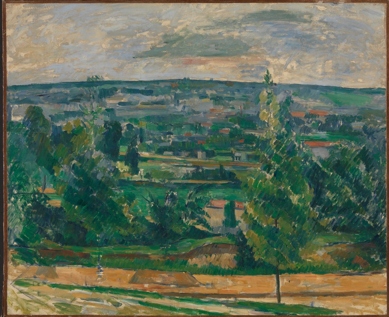 Landscape from Jas de Bouffan av Paul Cézanne