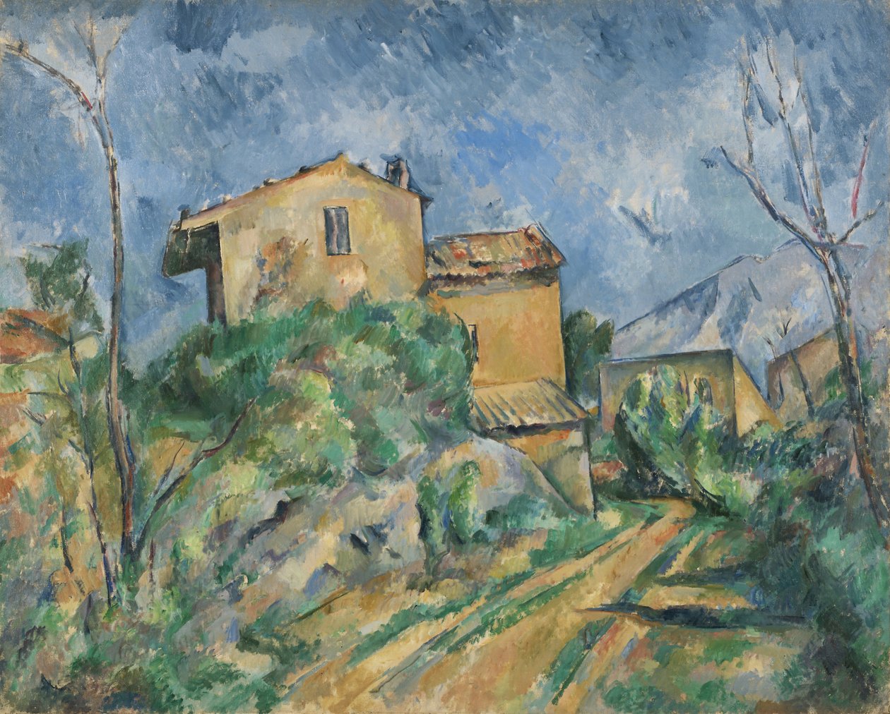 Maison Maria med utsikt över Château Noir av Paul Cézanne