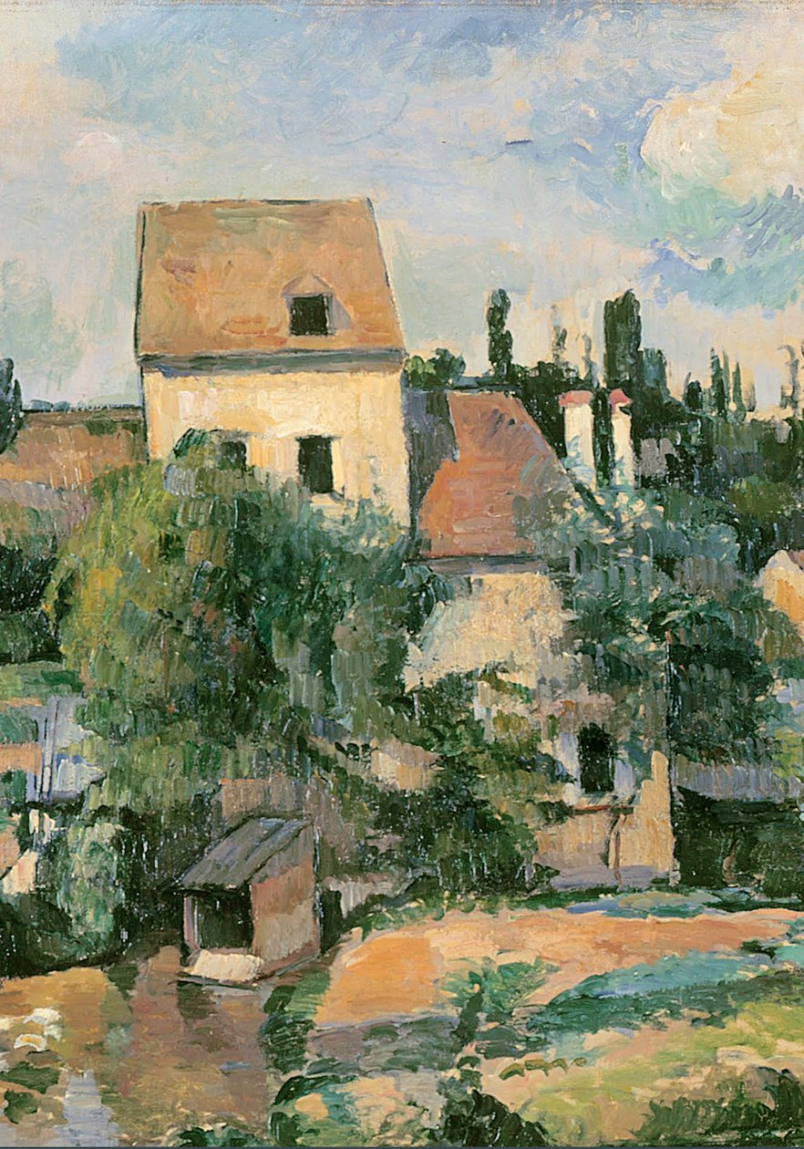 Moulin de la Couleuvre i Pontoise, 1881 (detalj av 1109269) av Paul Cézanne