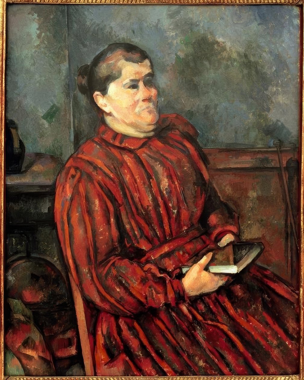 Porträtt av en kvinna av Paul Cézanne