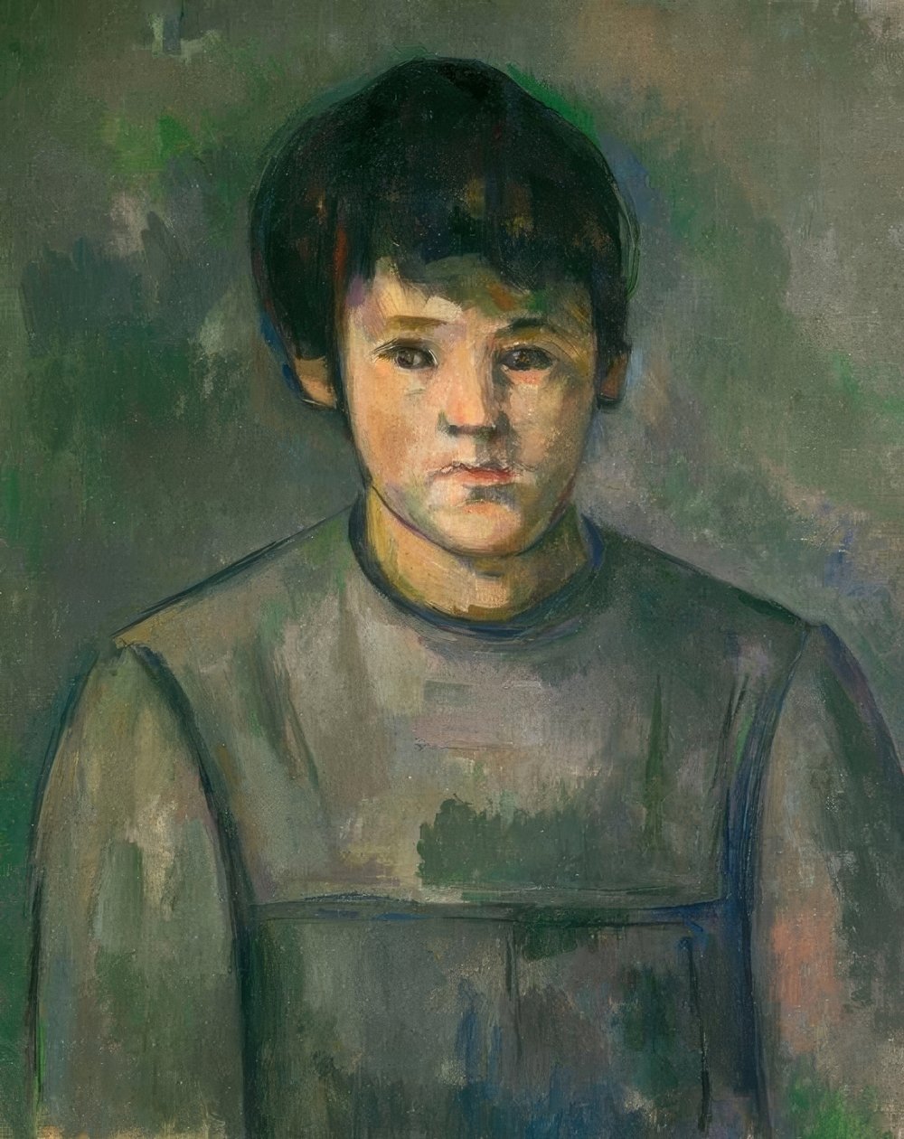 Porträtt av en liten flicka av Paul Cézanne