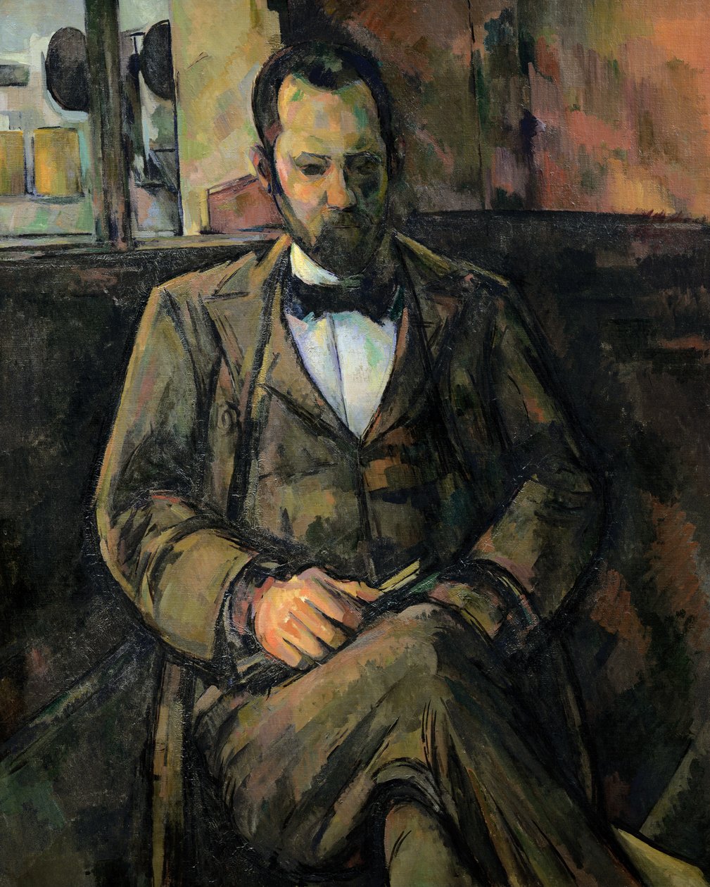 Porträtt av Ambroise Vollard, 1899 av Paul Cézanne
