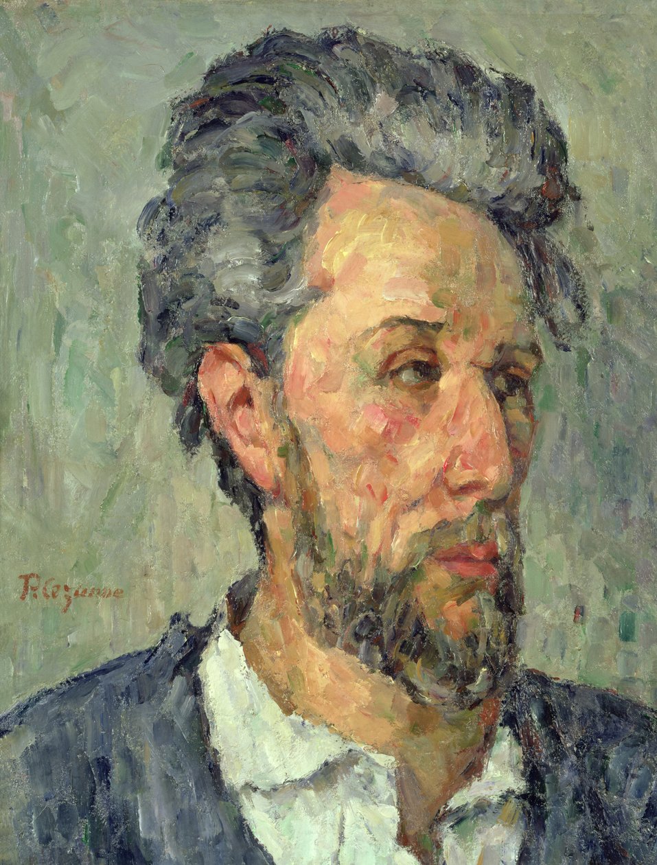 Porträtt av Victor Chocquet, 1876-77 av Paul Cézanne