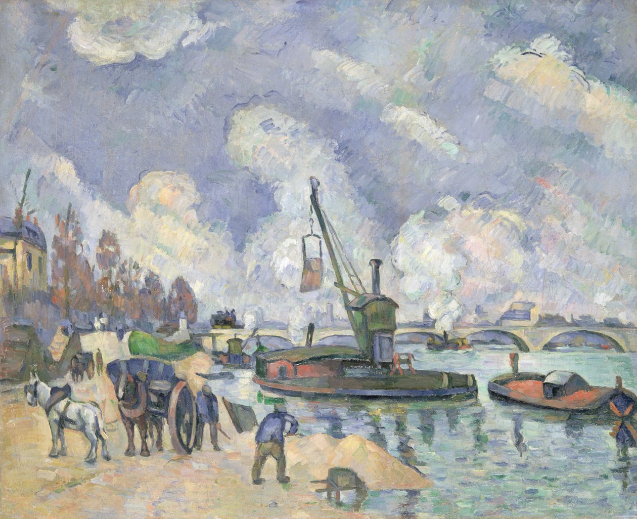 Quai de Bercy, Paris, 1873-75 av Paul Cézanne