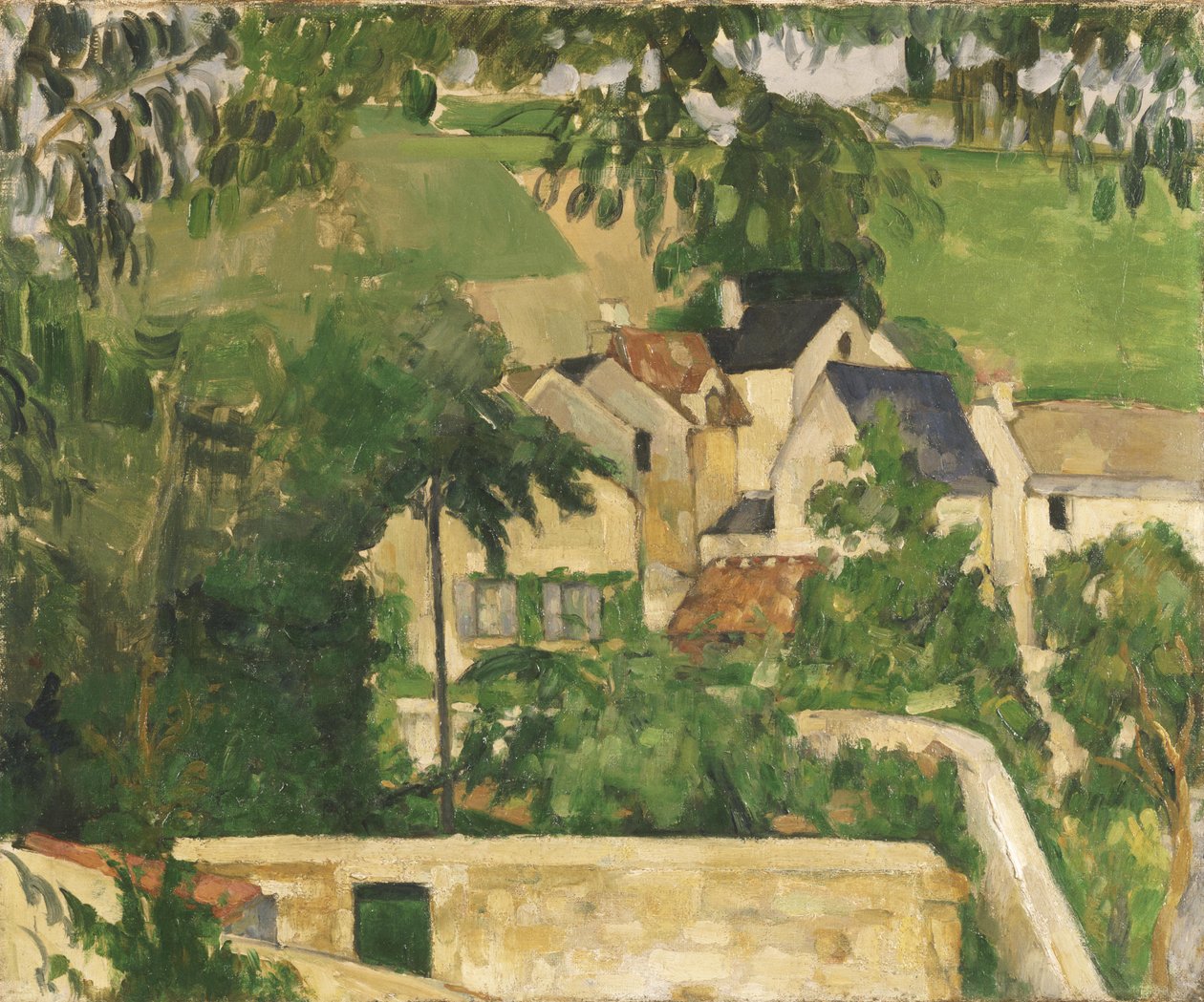 Quartier Four, Auvers-sur-Oise av Paul Cézanne
