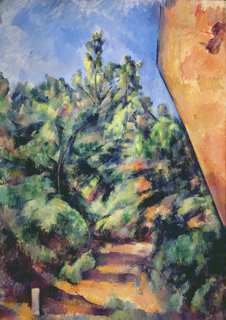 Red rock, ca 1895 (se även 287557) av Paul Cézanne