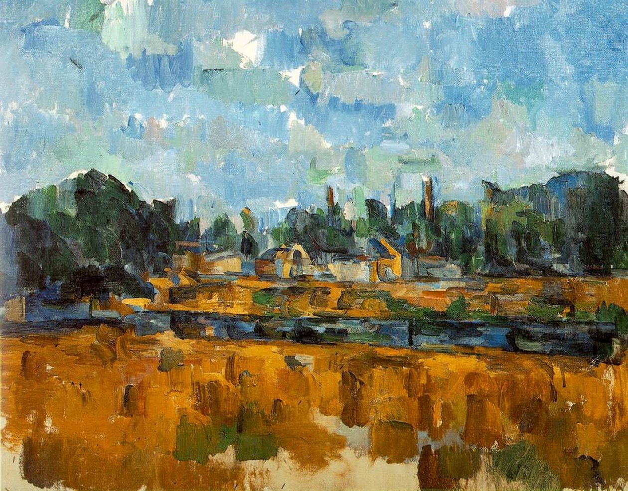 River Banks, 1904-05 av Paul Cézanne