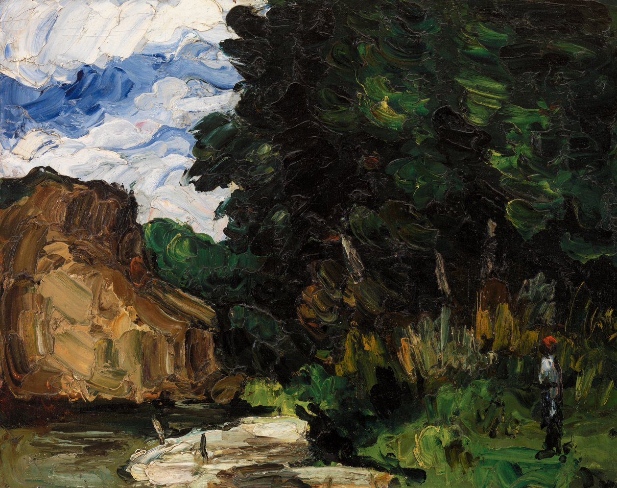 River Bend, ca 1865 av Paul Cézanne