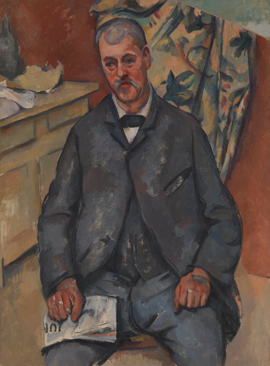 Sittande man av Paul Cézanne