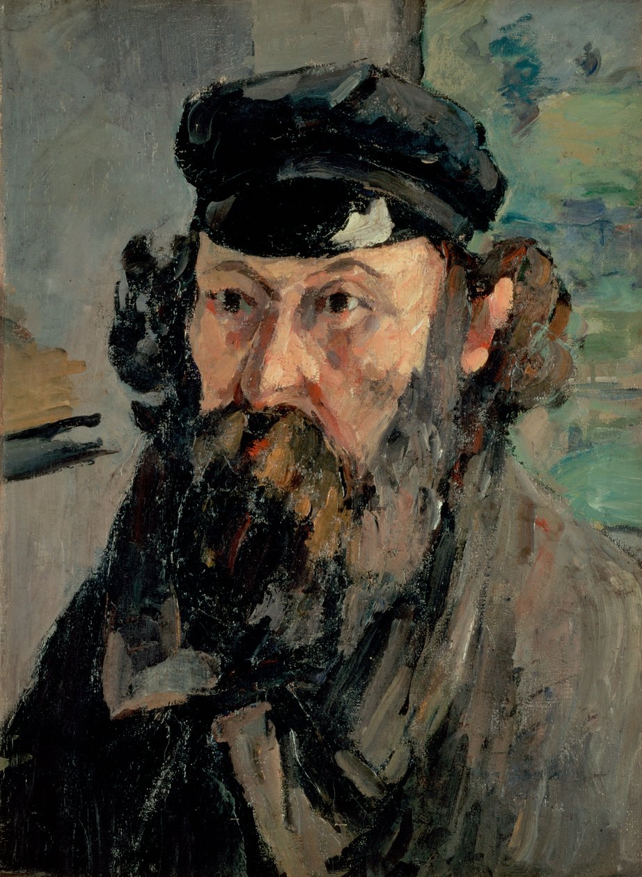 Self-Portrait in a Casquette av Paul Cézanne
