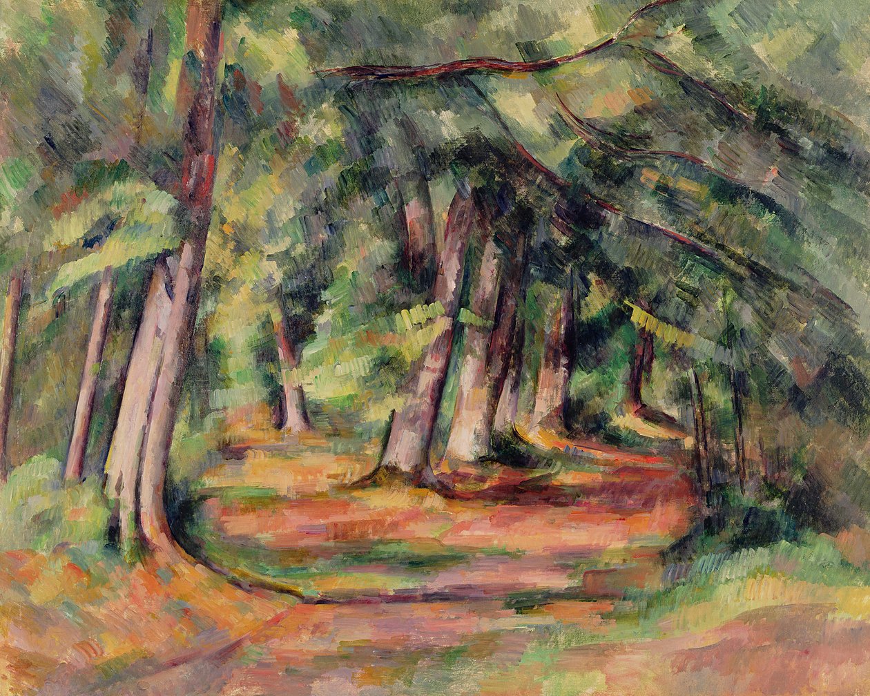 Undervegetation (nära Jas de Bouffan) 1890-94 av Paul Cézanne