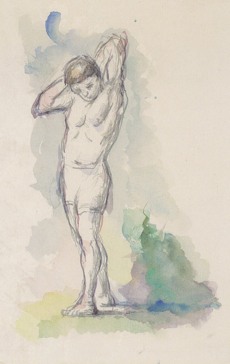 Stående badare av Paul Cézanne