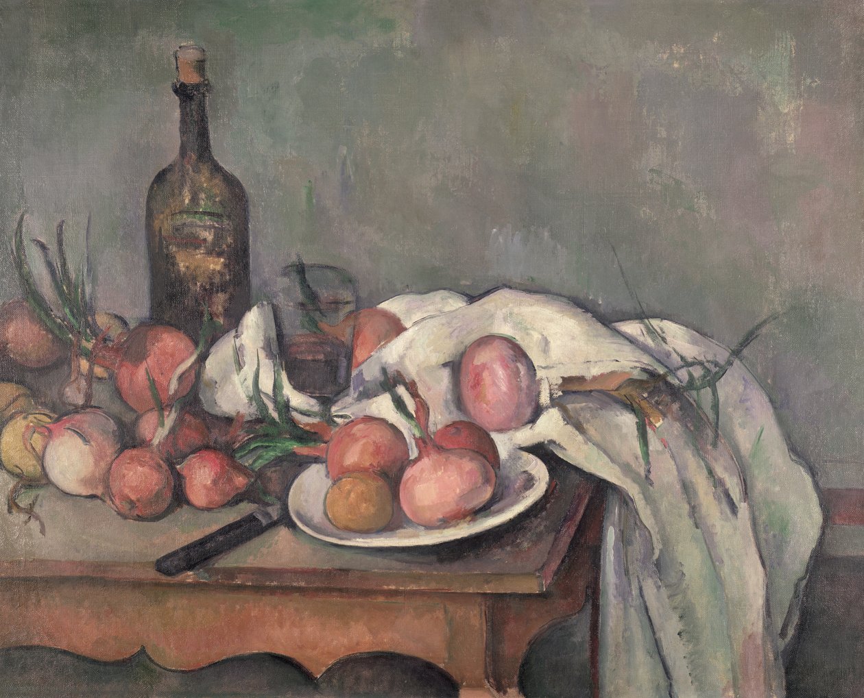 Stilleben med lök, c.1895 av Paul Cézanne