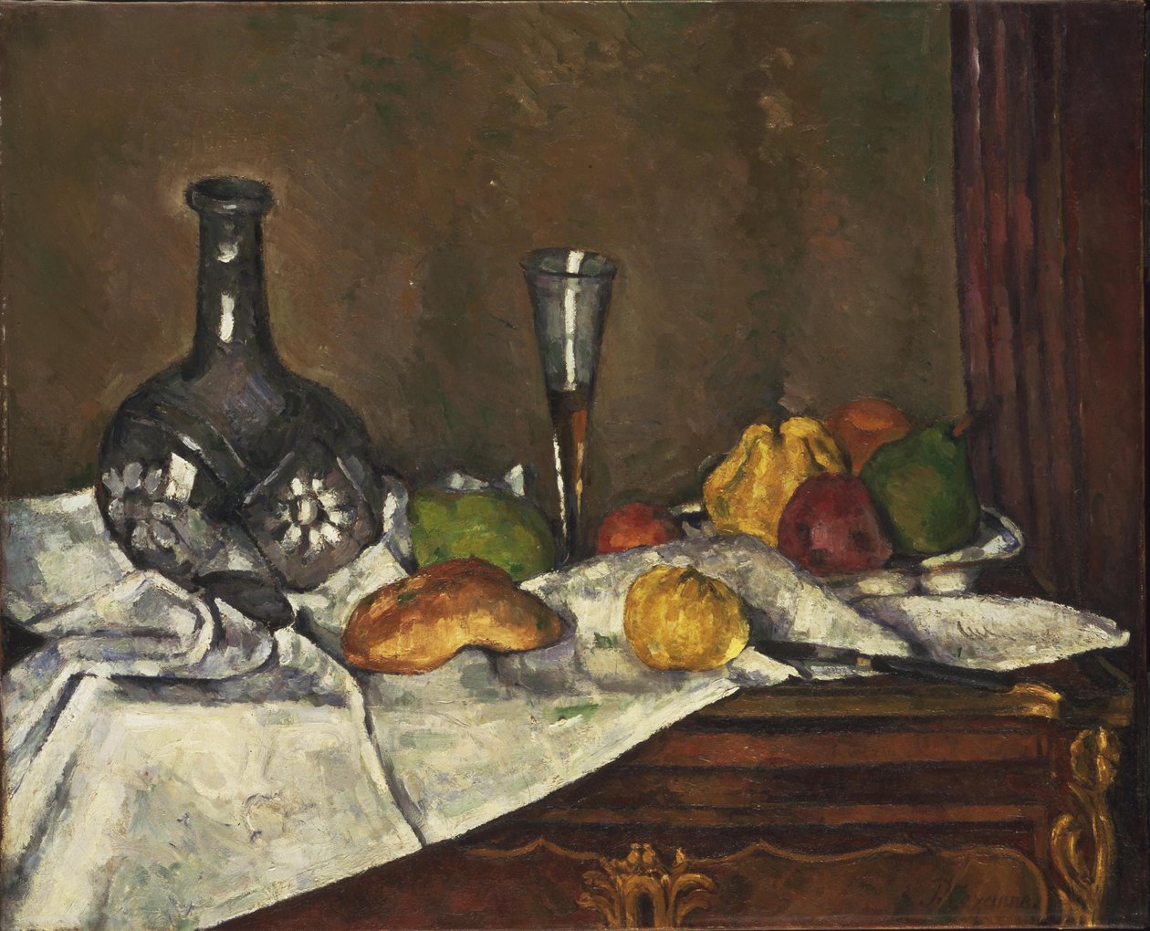 Still Life with a Dessert av Paul Cézanne