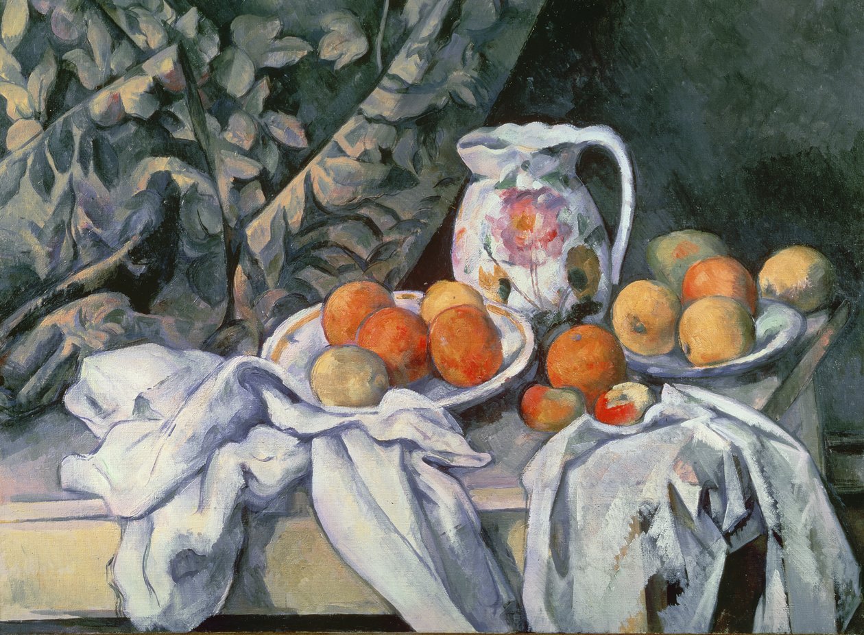 Stilleben med draperi, c.1899 av Paul Cézanne