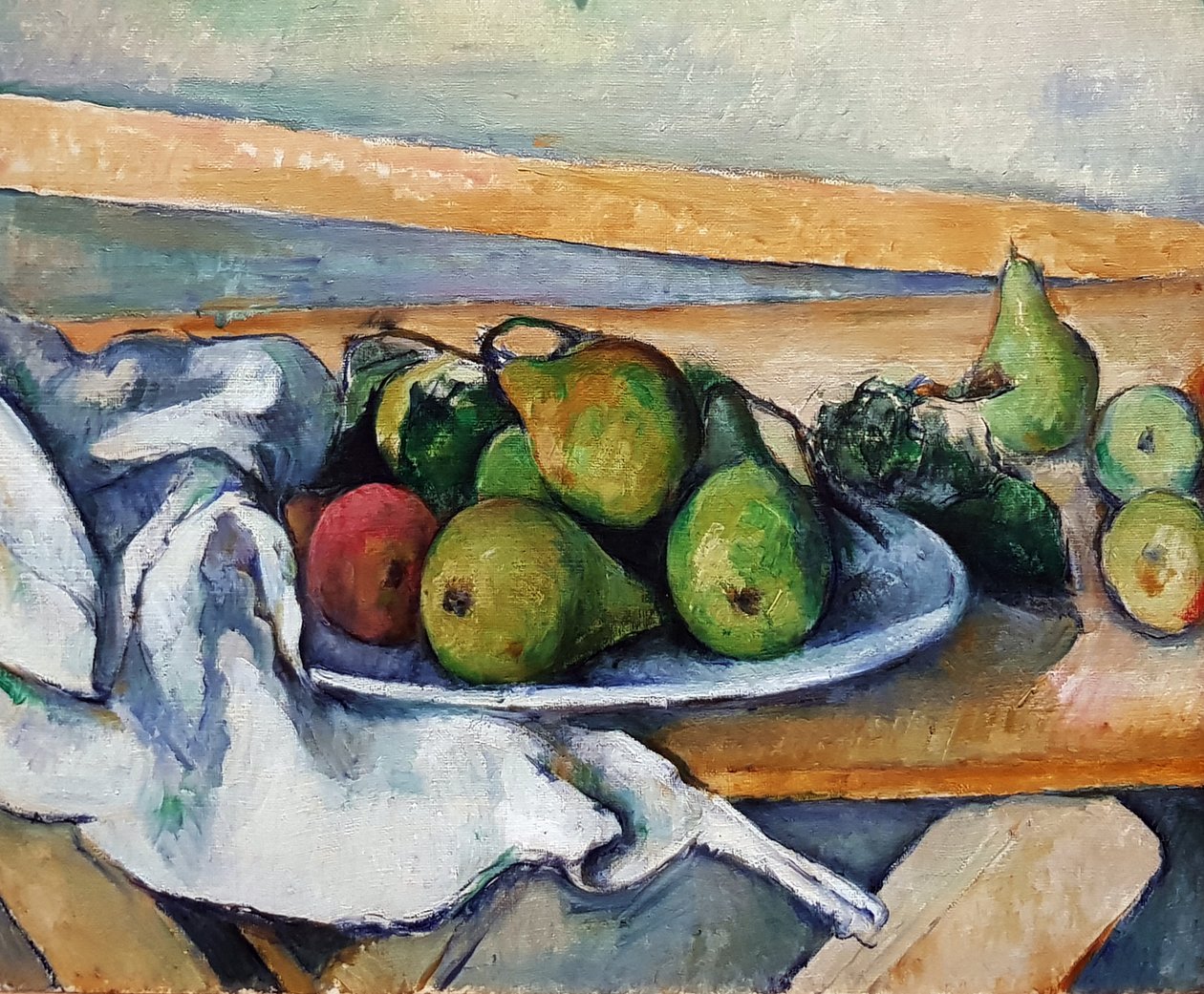 Still life with pears av Paul Cézanne