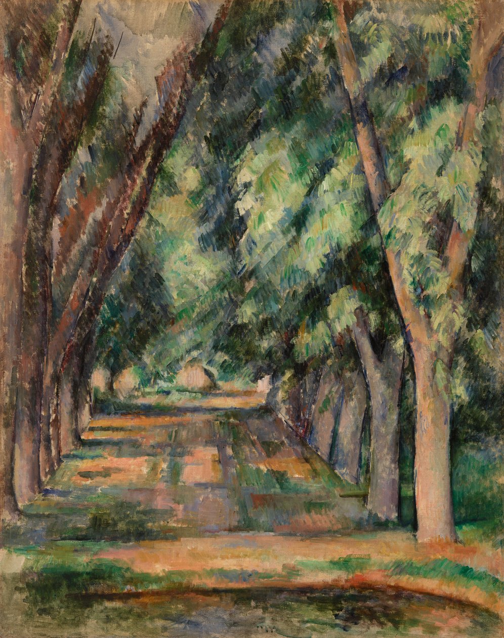 Kastanjeträdens Allee vid Jas de Bouffan, c.1888 av Paul Cézanne