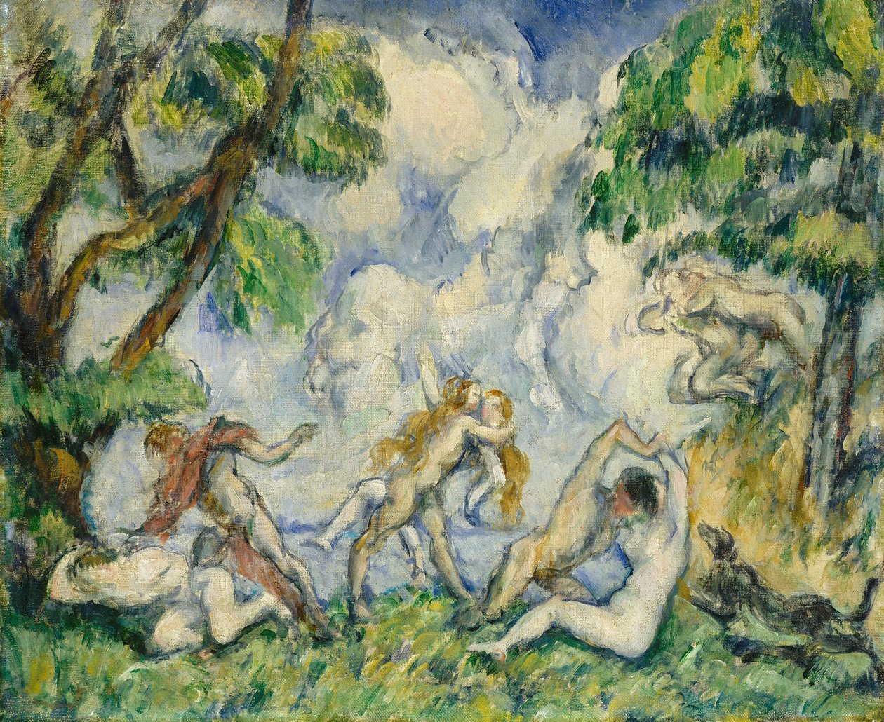 Slaget om kärleken, ca. 1880 av Paul Cézanne