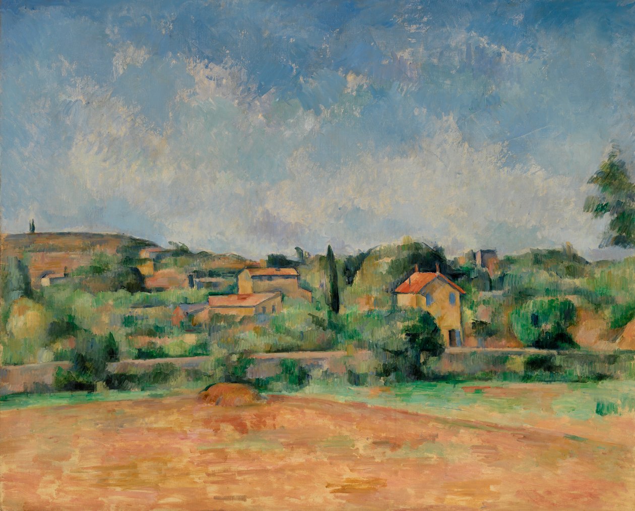 The Bellevue Plain, eller The Red Earth, 1890-92 av Paul Cézanne