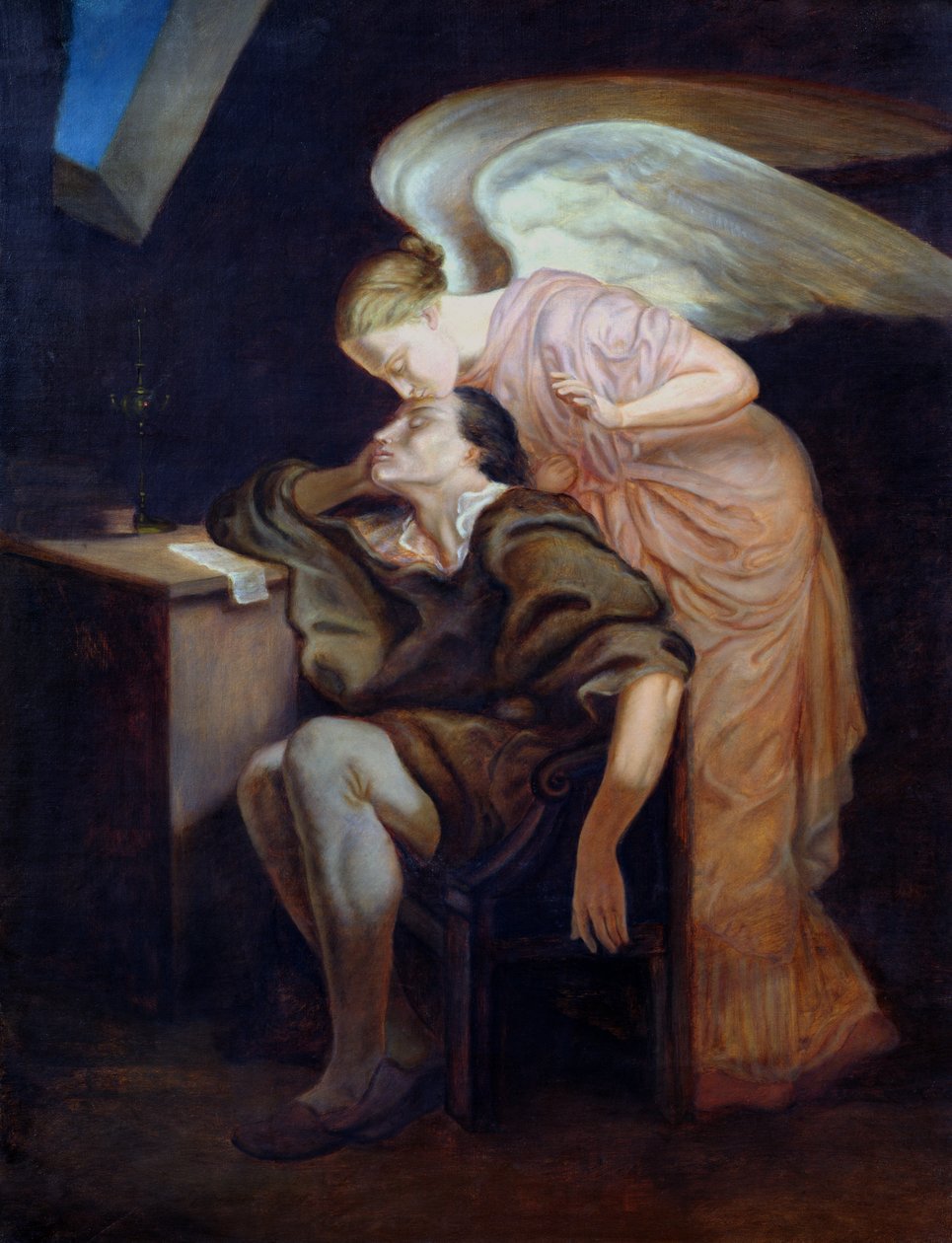 Poetens dröm eller Musans kyss, 1859-60 av Paul Cézanne