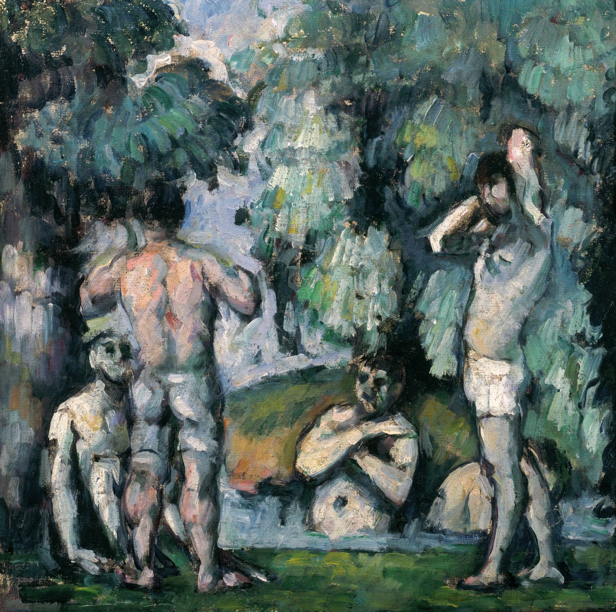 De fem badarna, ca 1875-77 av Paul Cézanne