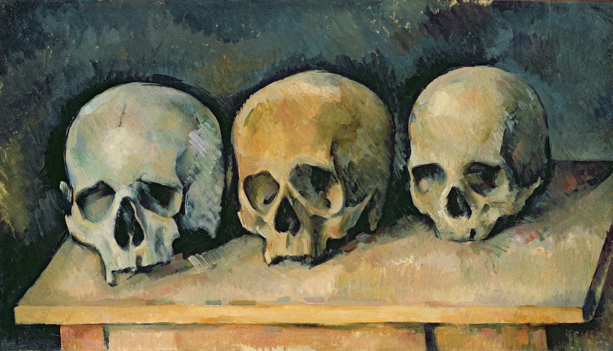De tre skallarna, ca 1900 av Paul Cézanne