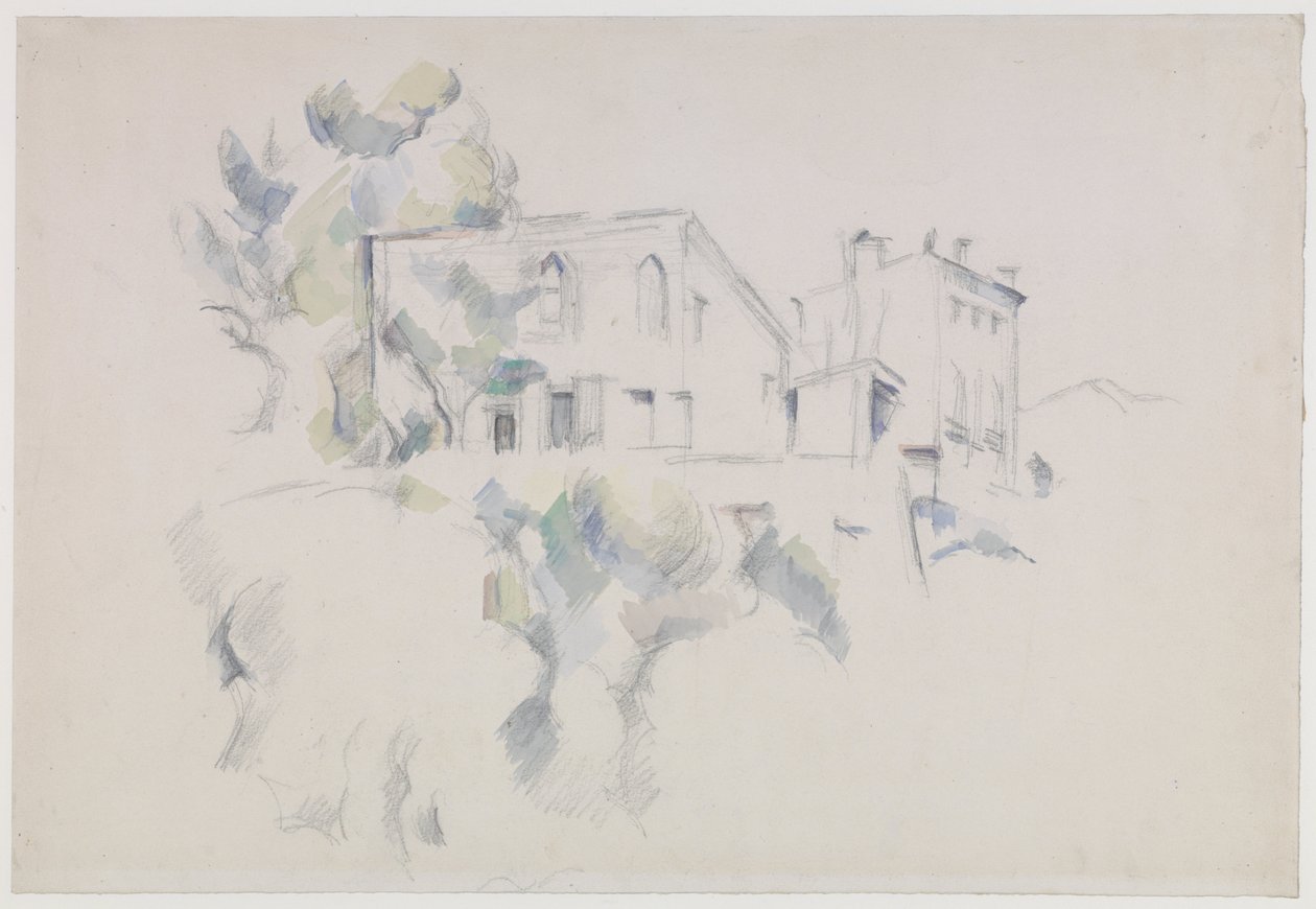 Utsikt över Château Noir av Paul Cézanne