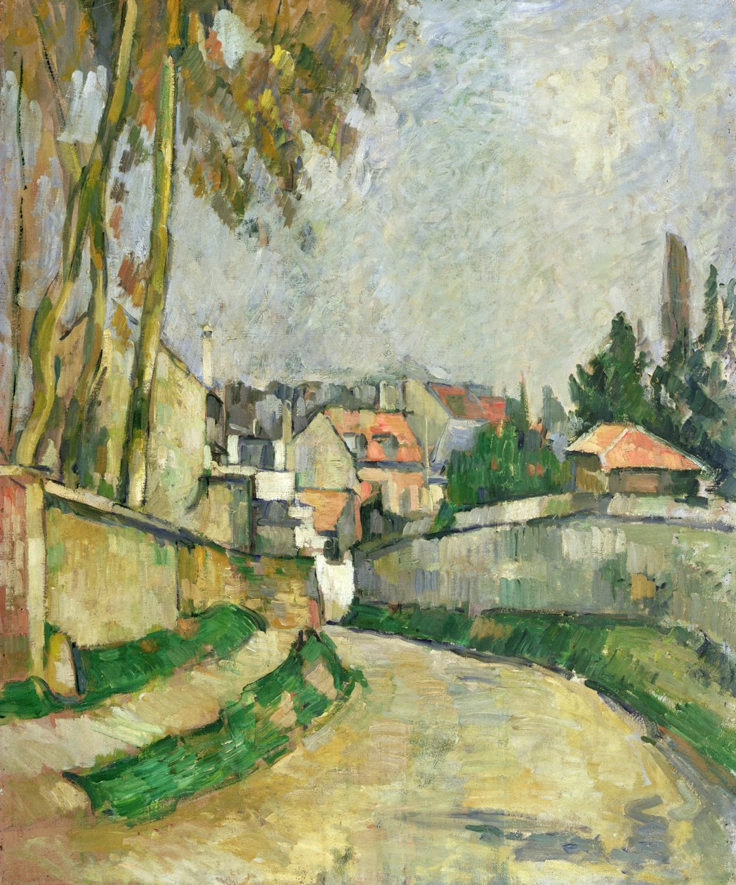 Village Road, 1879-82 av Paul Cézanne