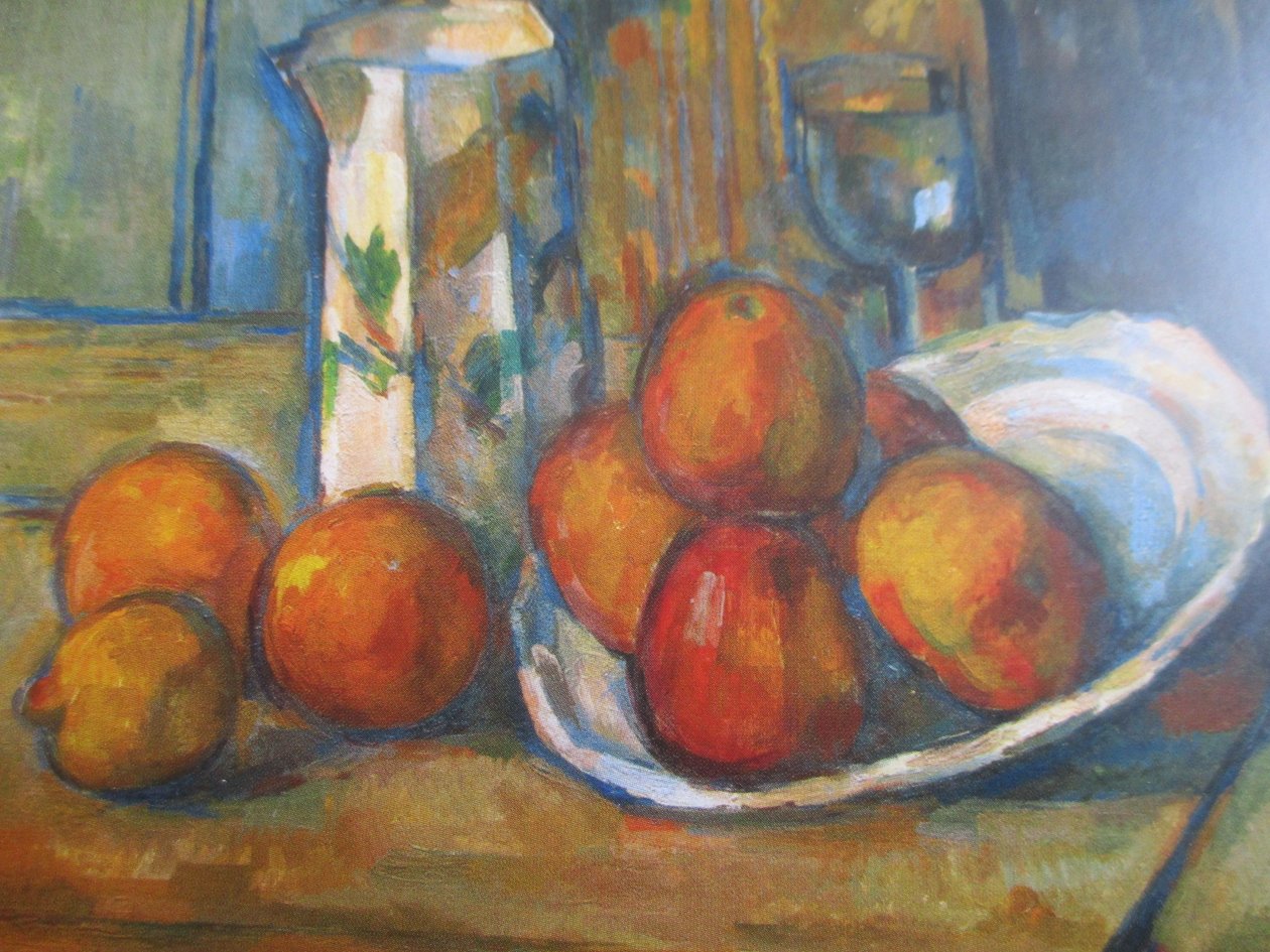 Still Life with Milk Jug and Fruit av Paul Cézanne