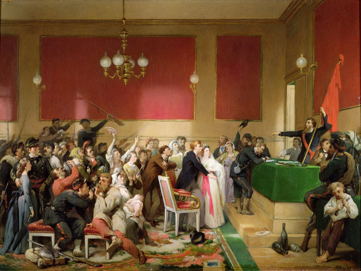 Ett bröllop under Pariskommunen 1871 av Paul Felix Guerie