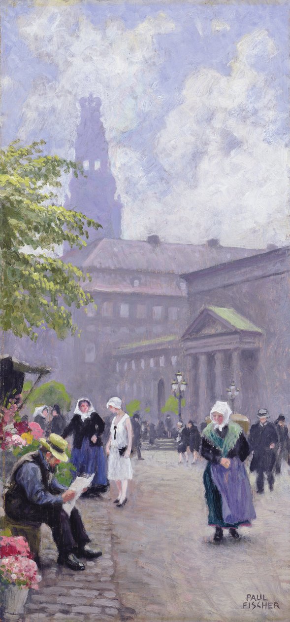 Blomsterförsäljaren av Paul Fischer
