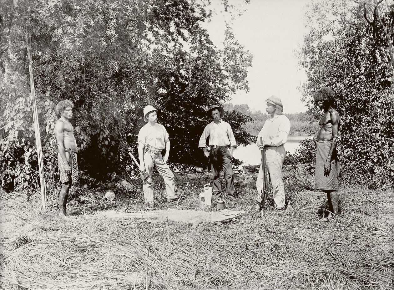 Dr Stirling, alligatorskytte, Daly River av Paul Foelsche