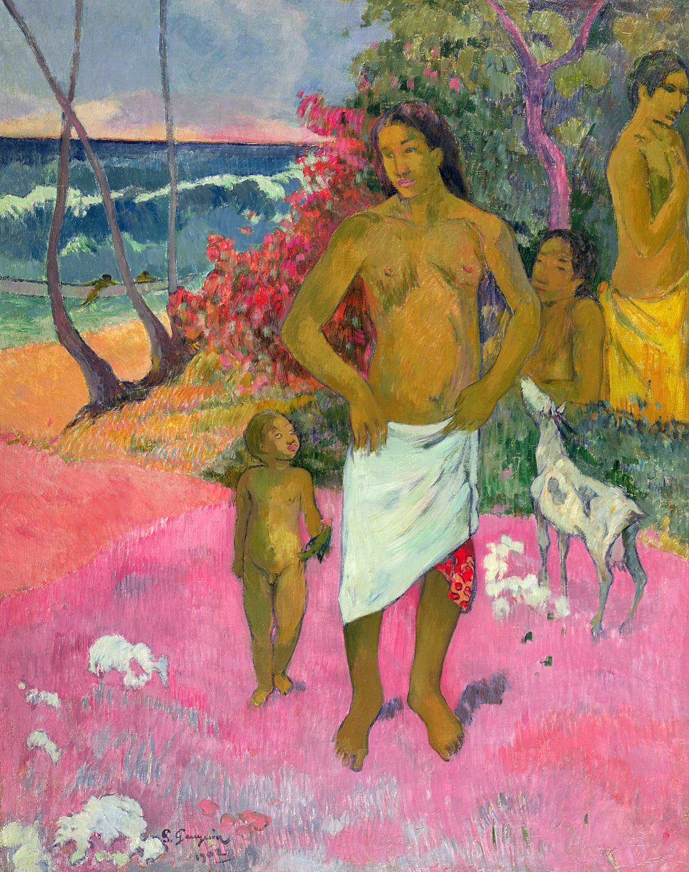 En promenad vid havet, 1902 av Paul Gauguin