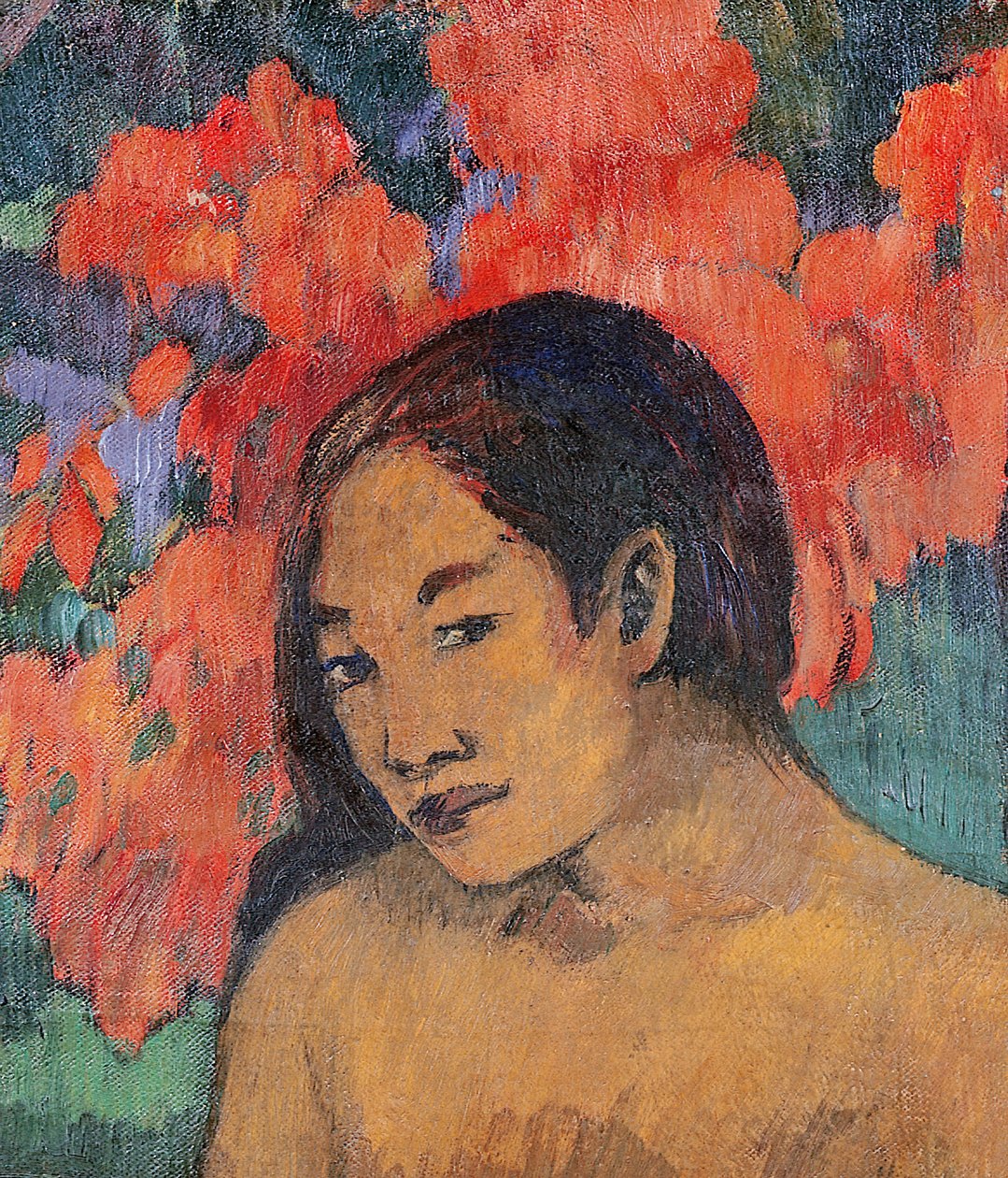 Och deras kroppars guld, 1901 (detalj av 42678) av Paul Gauguin