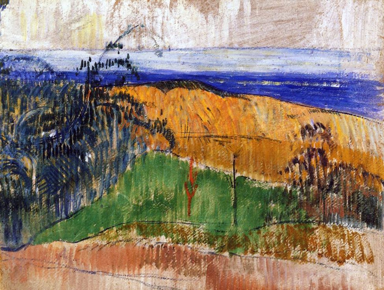 Stranden vid Bellangenay, 1889 av Paul Gauguin