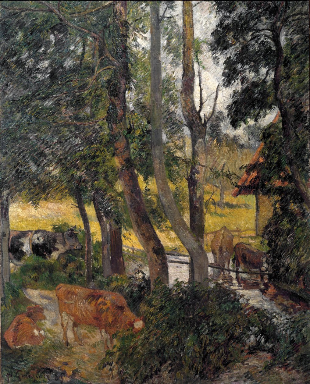 Bretonslandskap, 1885 av Paul Gauguin