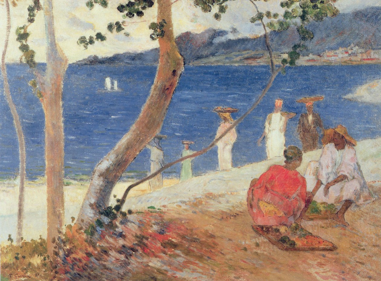 Vid havet, 1887 av Paul Gauguin